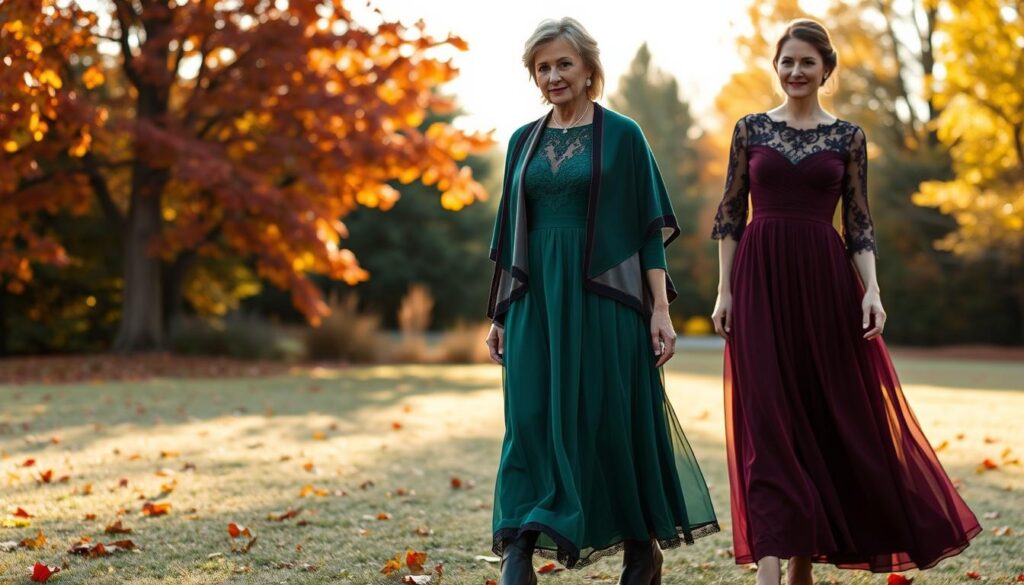 Authumn Mother of the Bride Outfits