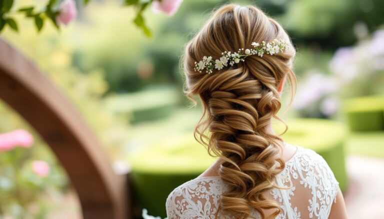 Bridal Hairstyle for Dress