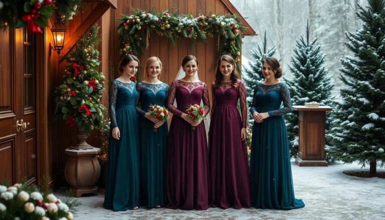 Christmas Bridesmaid Dress Ideas