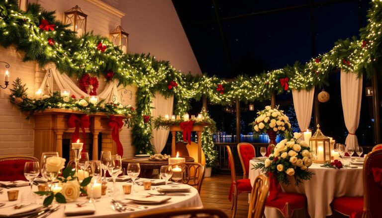 Christmas Wedding Decor