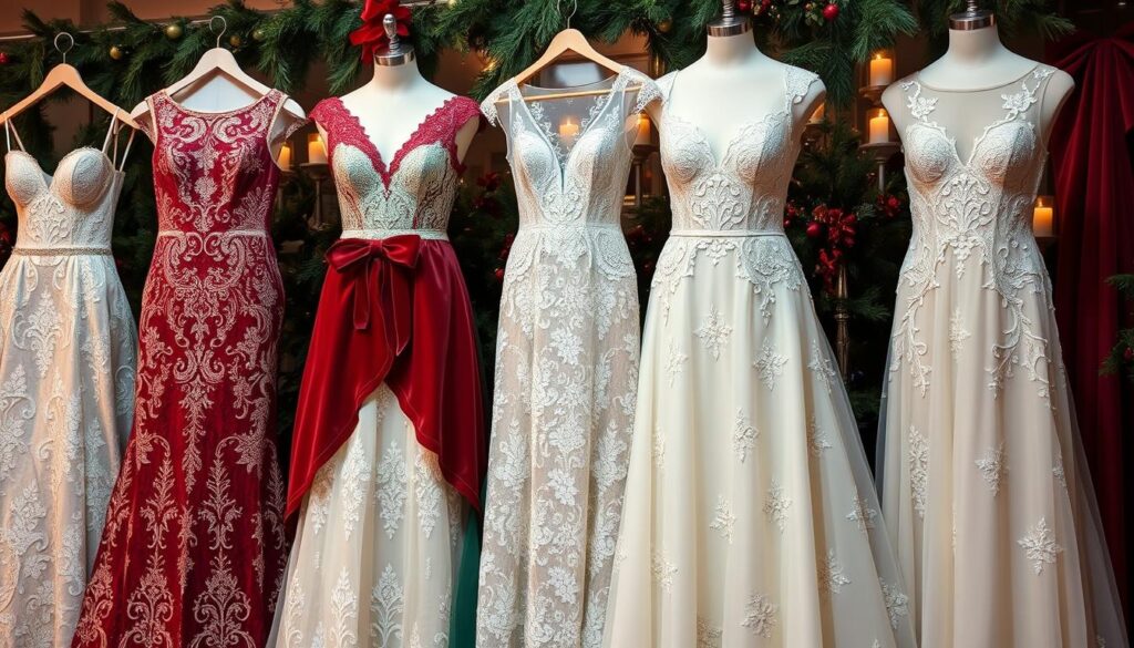 Christmas wedding dress trends