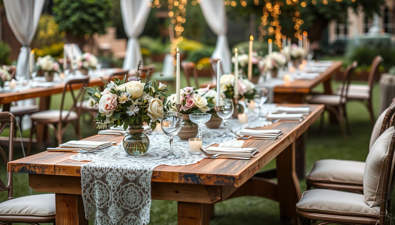 DIY Wedding Table Settings