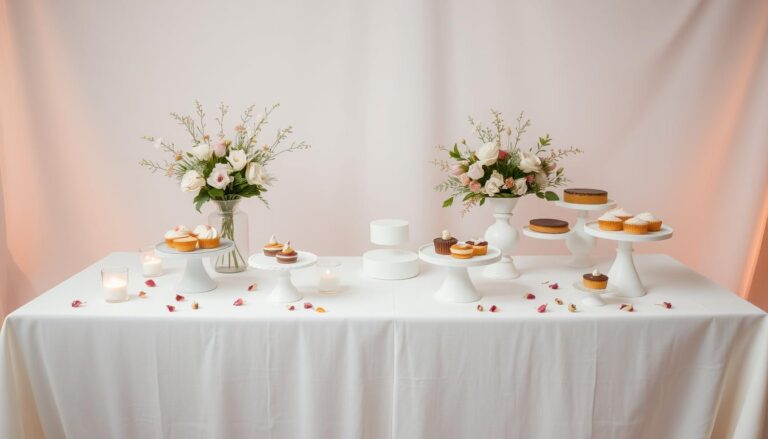 Minimalist Wedding Dessert Table Ideas