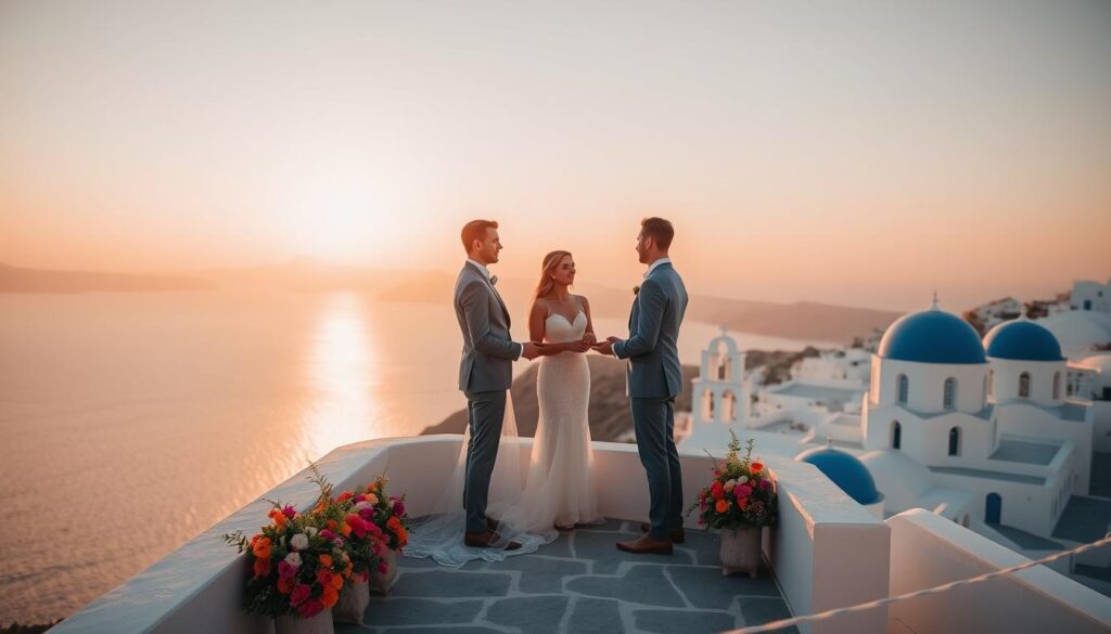 Santorini destination wedding