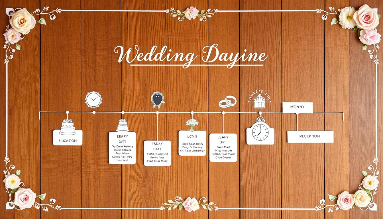 Wedding day timeline