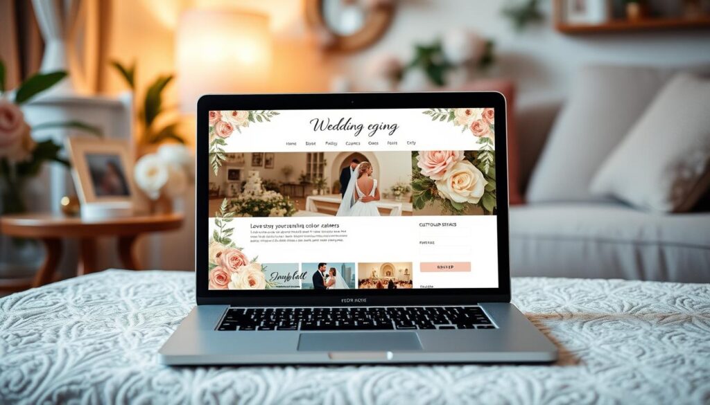 Wedding website personalization