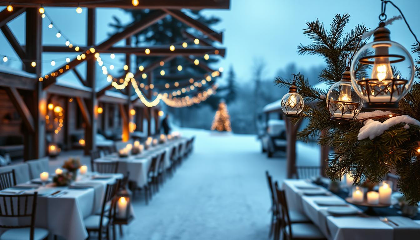 Winter Wedding Lighting Ideas