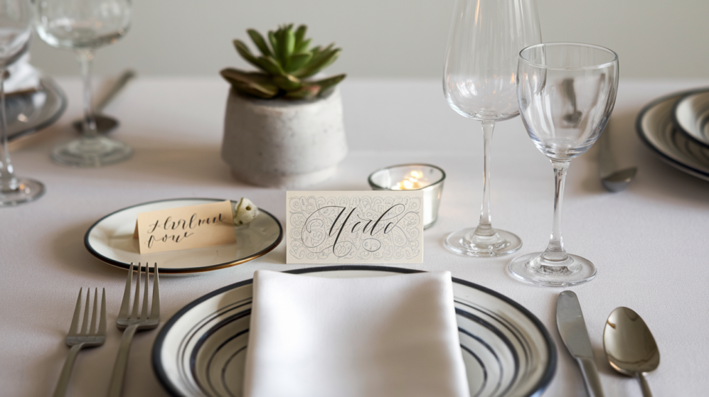 Personalized Wedding Place Settings