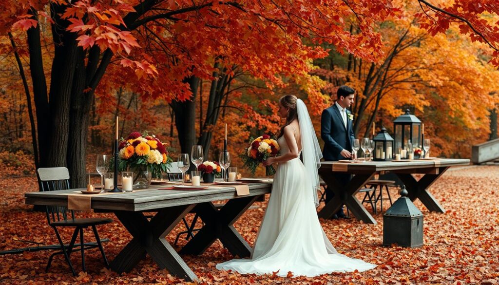 autumn wedding color schemes