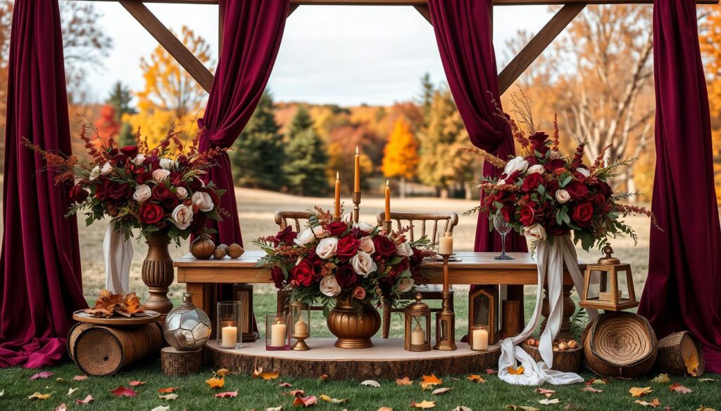 autumn wedding color schemes