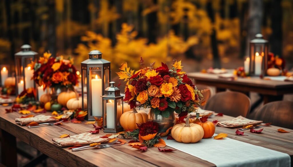 autumn wedding decor