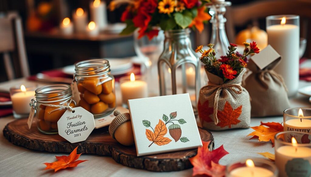 autumn wedding favors