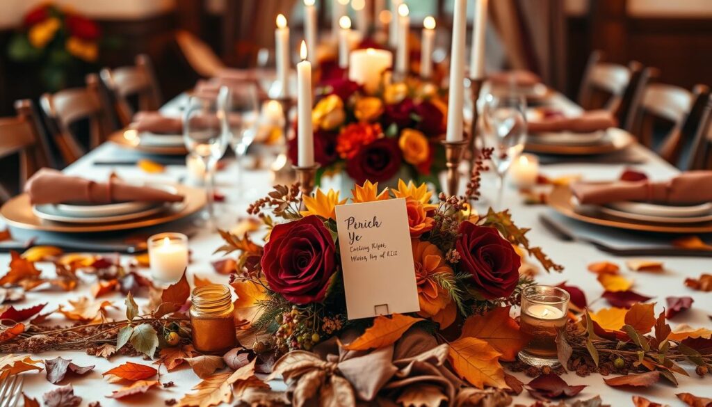 autumnal wedding hues