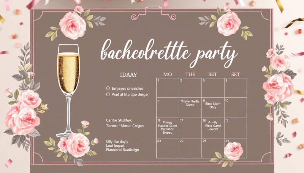 bachelorette party itinerary