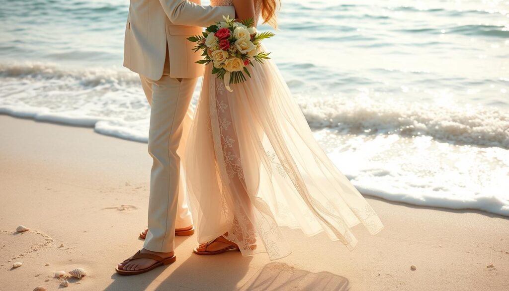 beach wedding attire