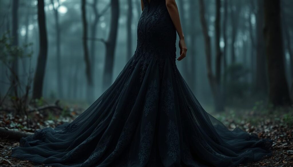 black wedding dress