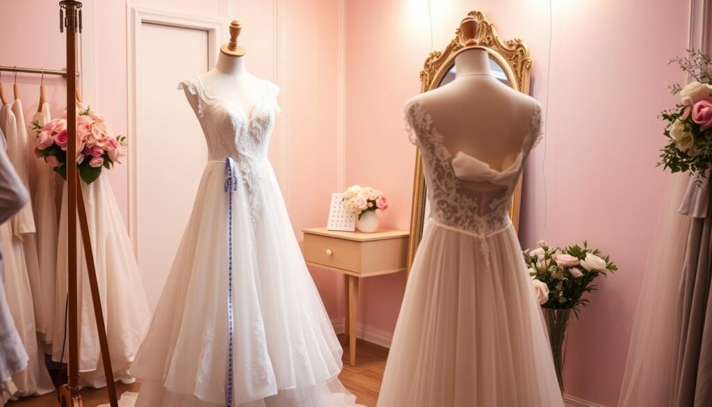 bridal gown fitting