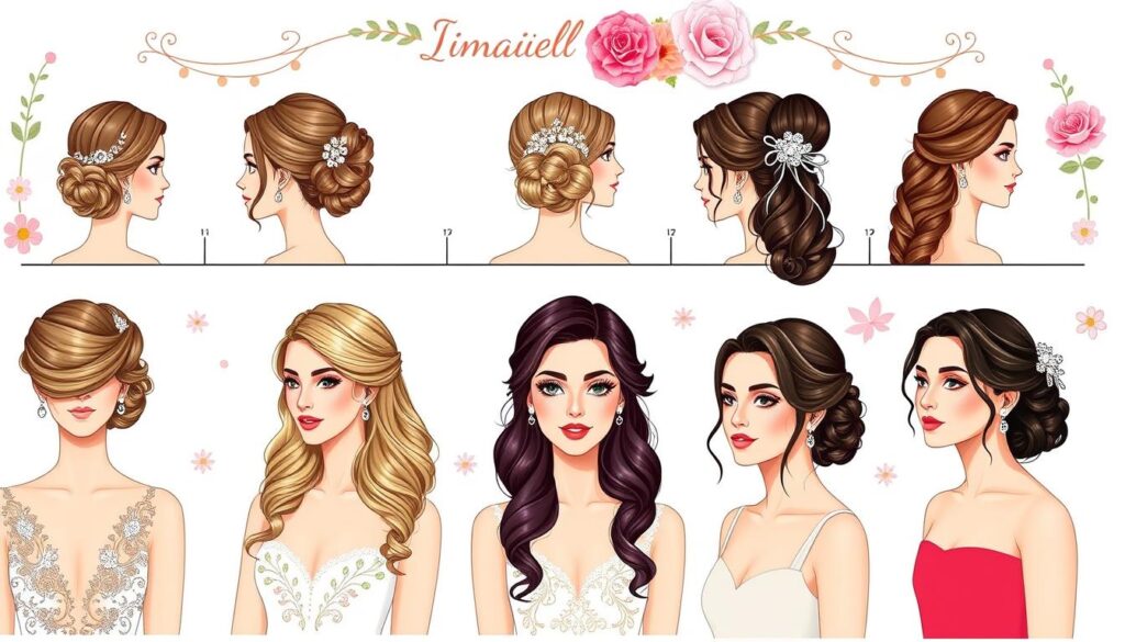 bridal hair and makeup timelines