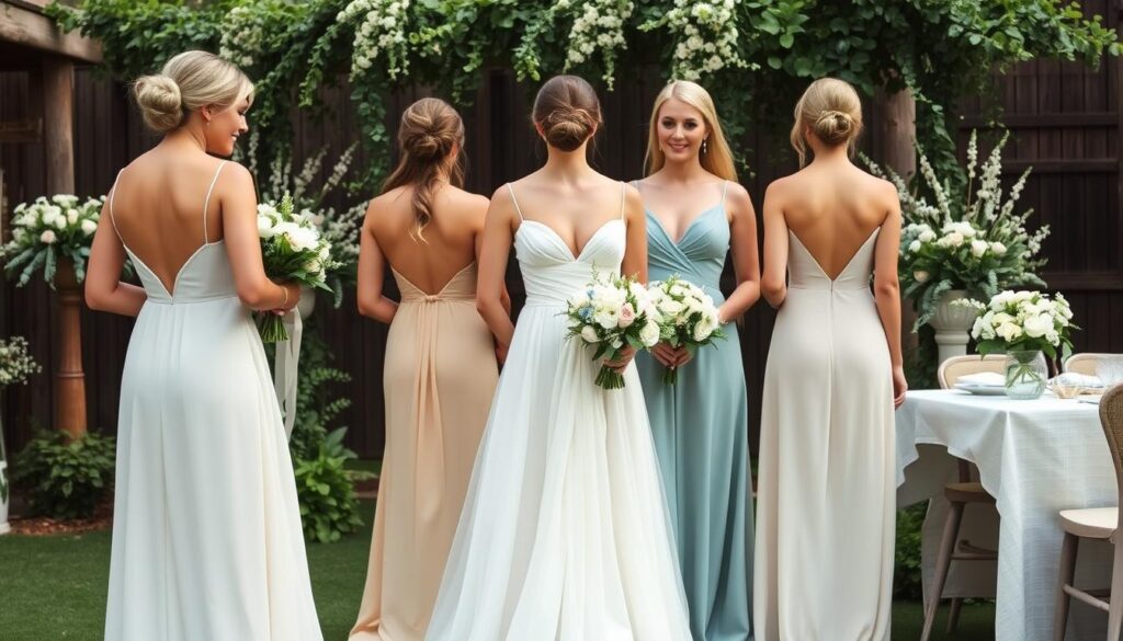 bridesmaid dress coordination