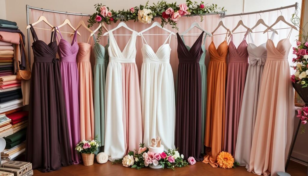 bridesmaid dress selection