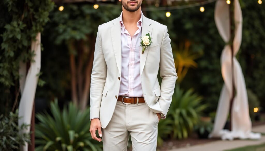 casual groom's attire