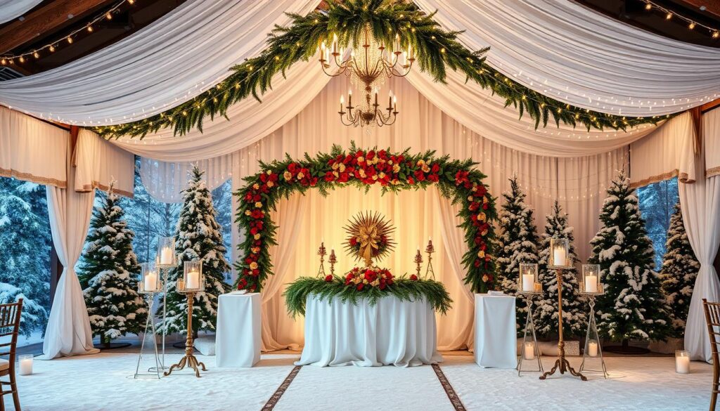 christmas wedding theme