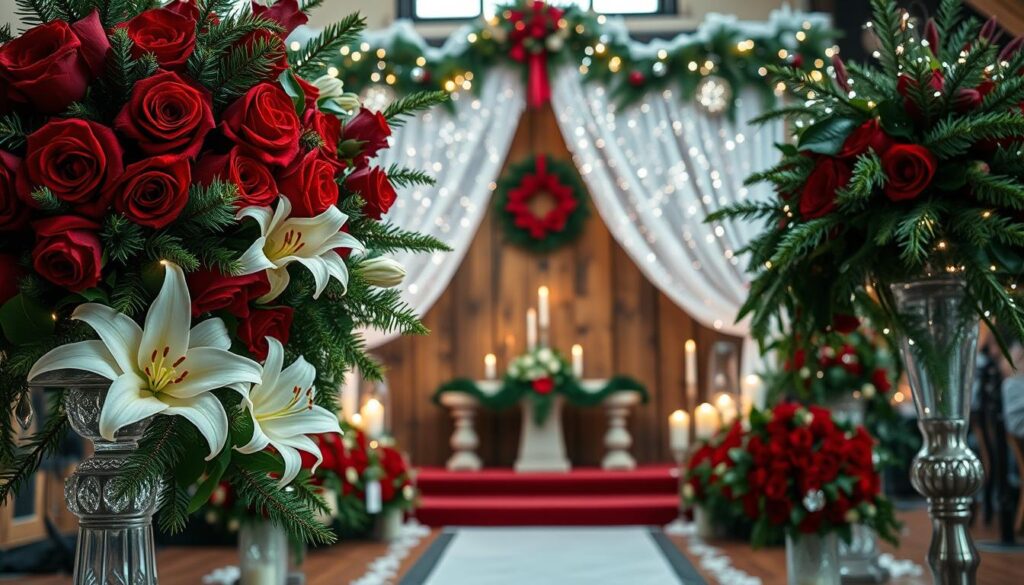 christmas wedding theme