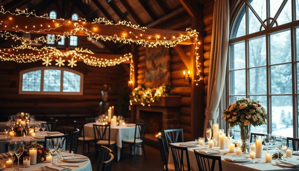 cozy wedding lighting