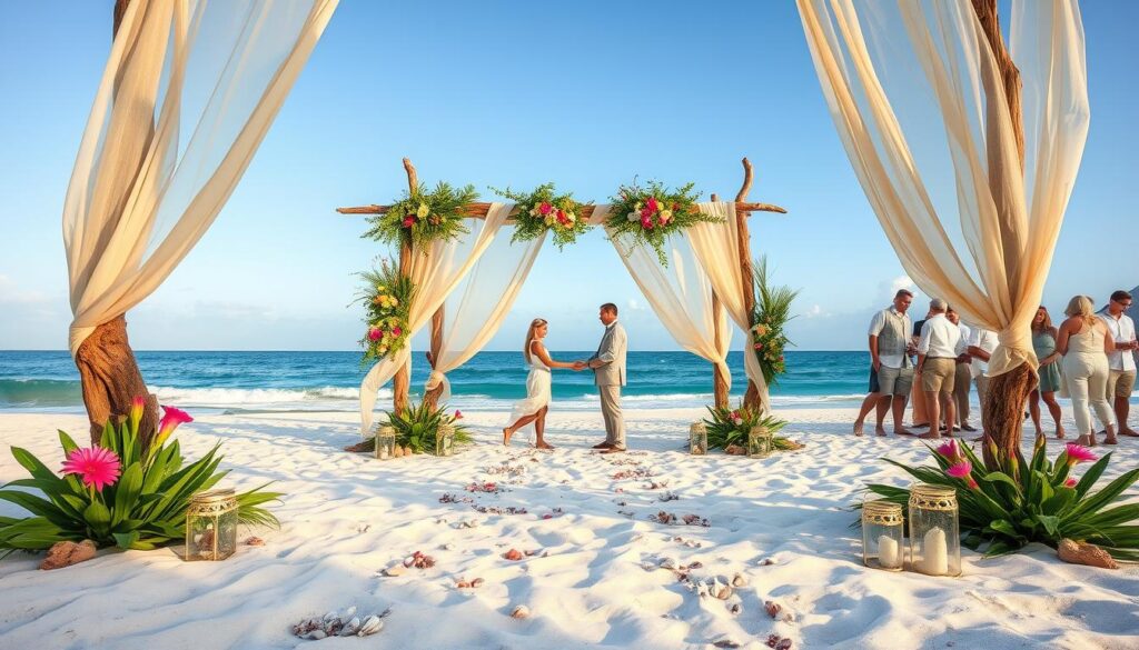 eco-friendly beach wedding