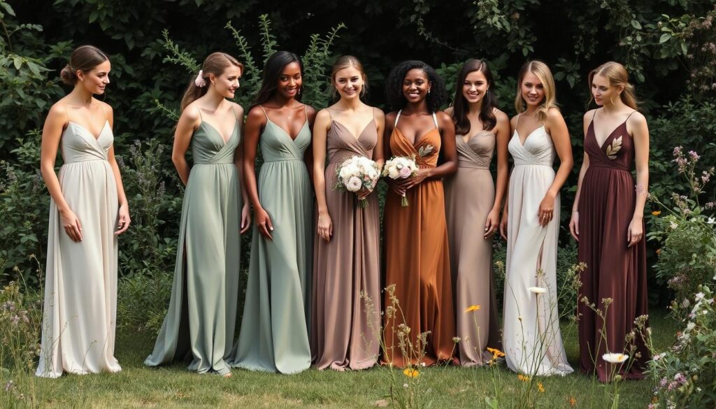 eco-friendly bridesmaid gowns