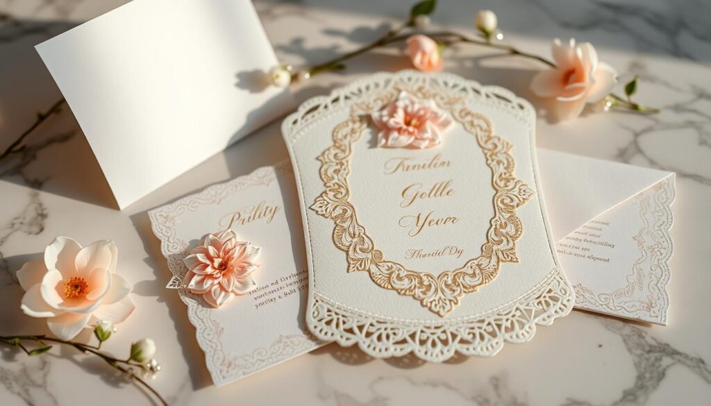 elegant wedding stationery