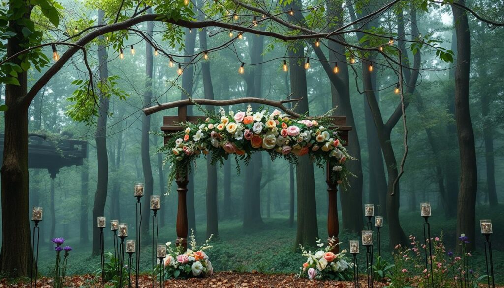 enchanted forest wedding backdrops