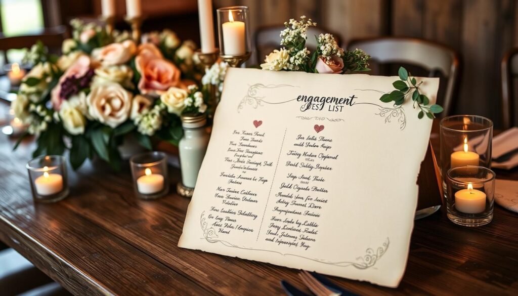 engagement party guest list