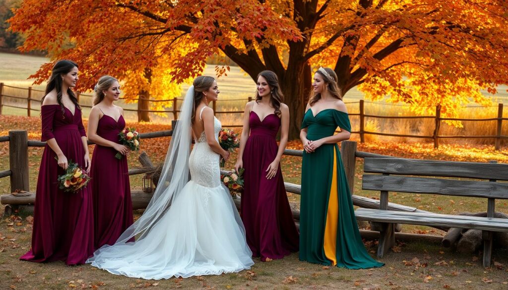 fall bridesmaid dresses