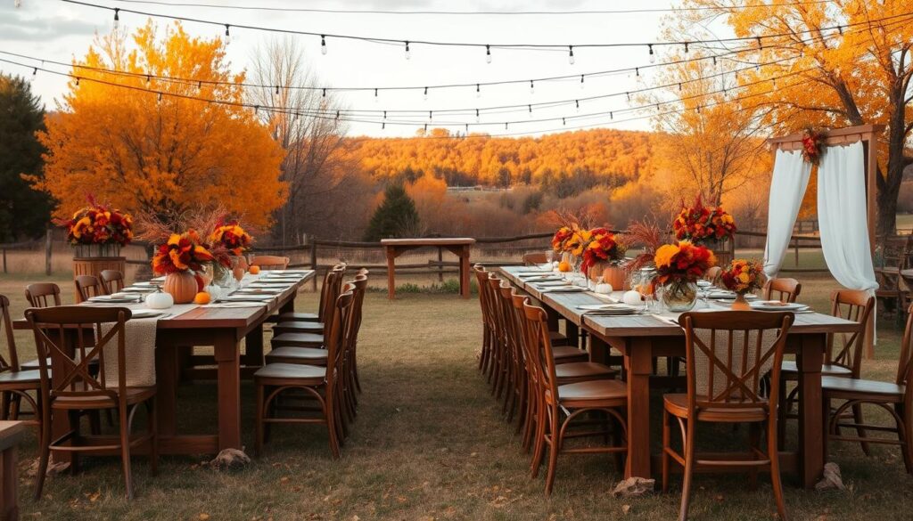 fall harvest wedding theme