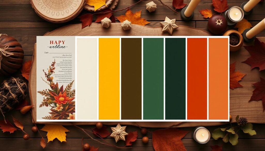 fall wedding color palette