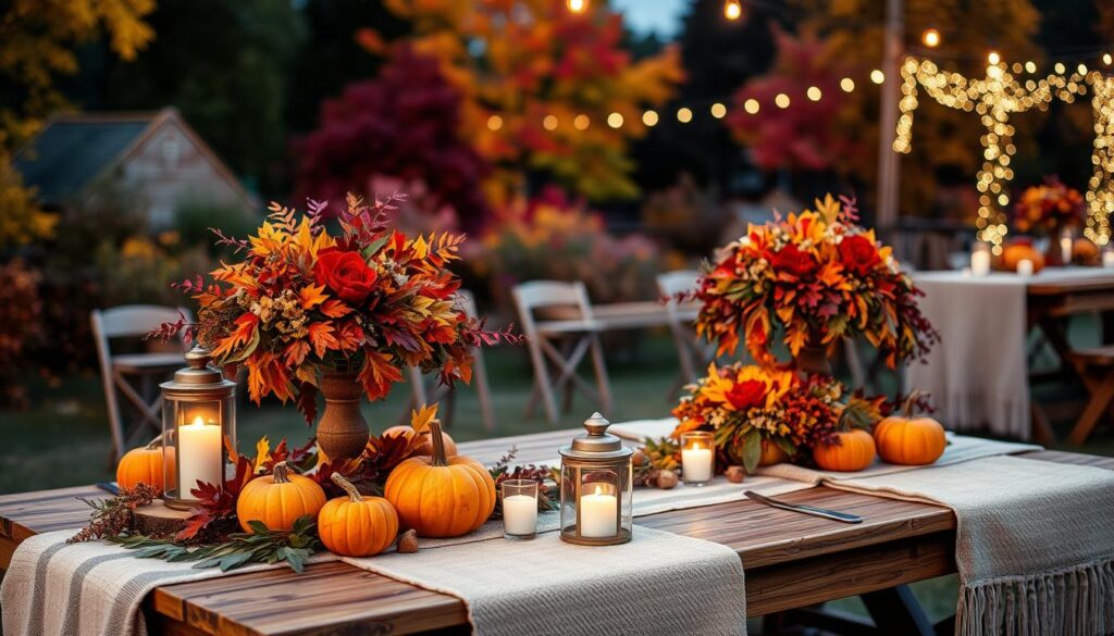 fall wedding decorations