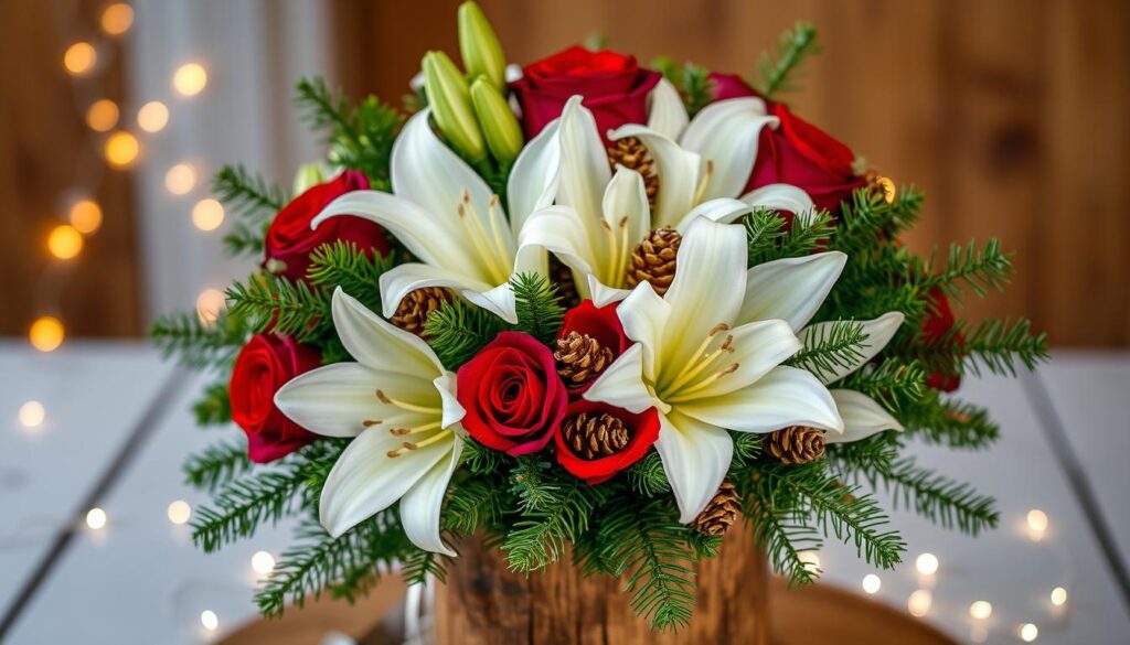 festive floral arrangements