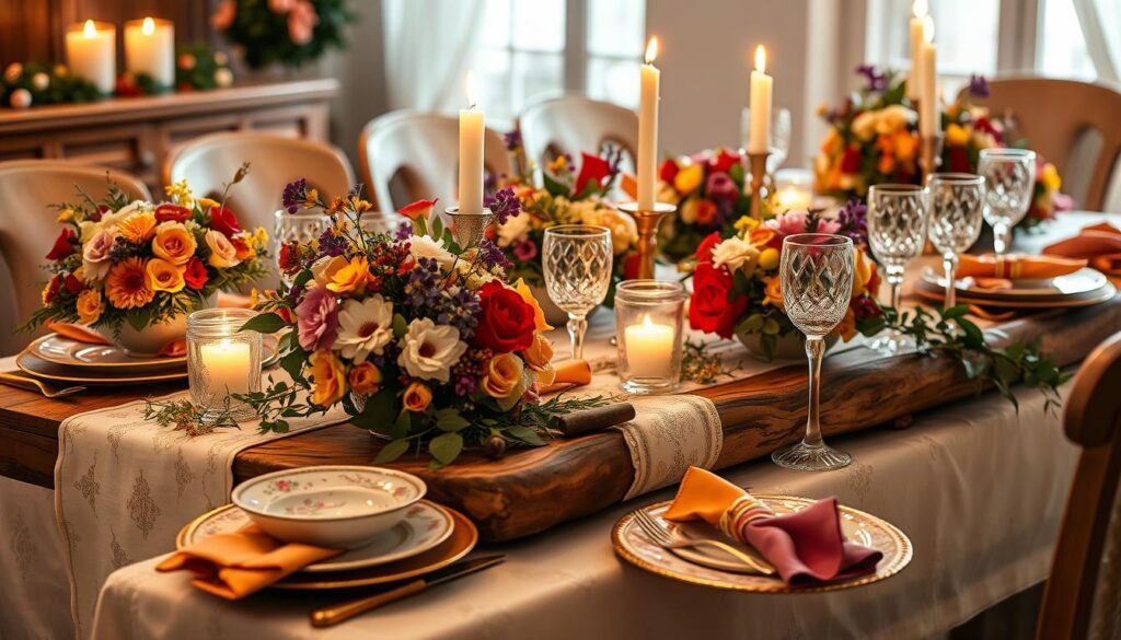 festive table setting