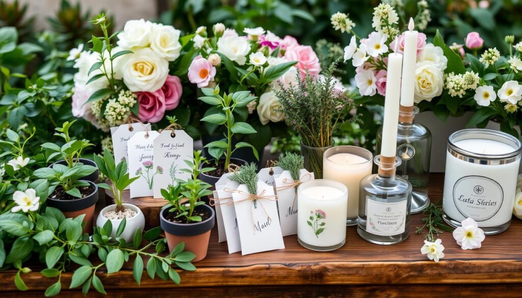 garden-inspired wedding favors