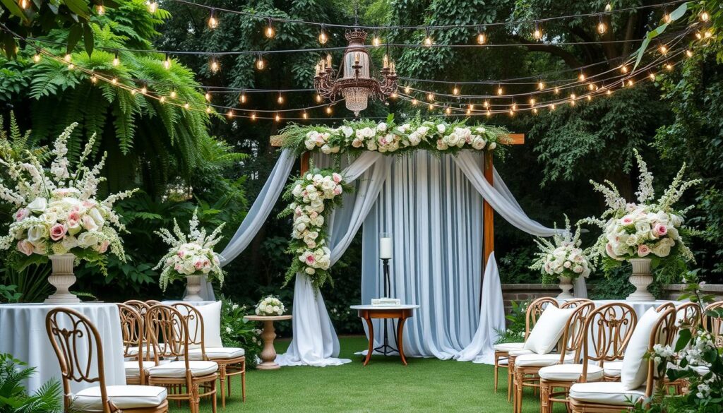 garden wedding decor