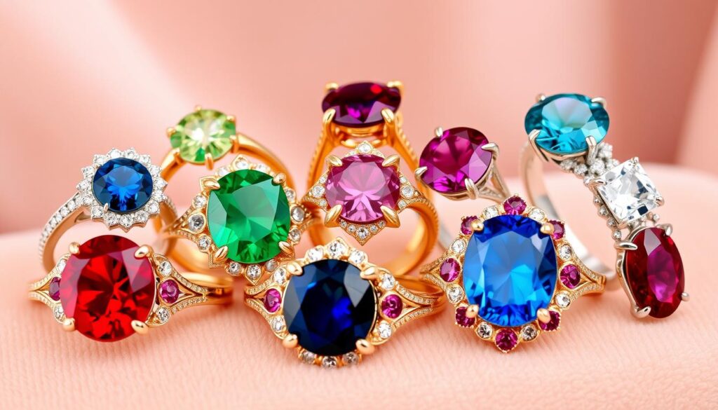 gemstone rings