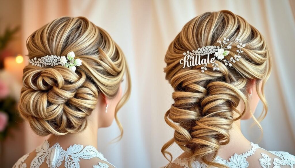 glam bridal hair