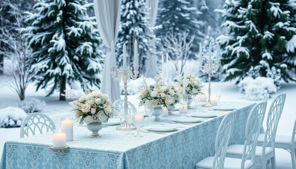 icy blue wedding