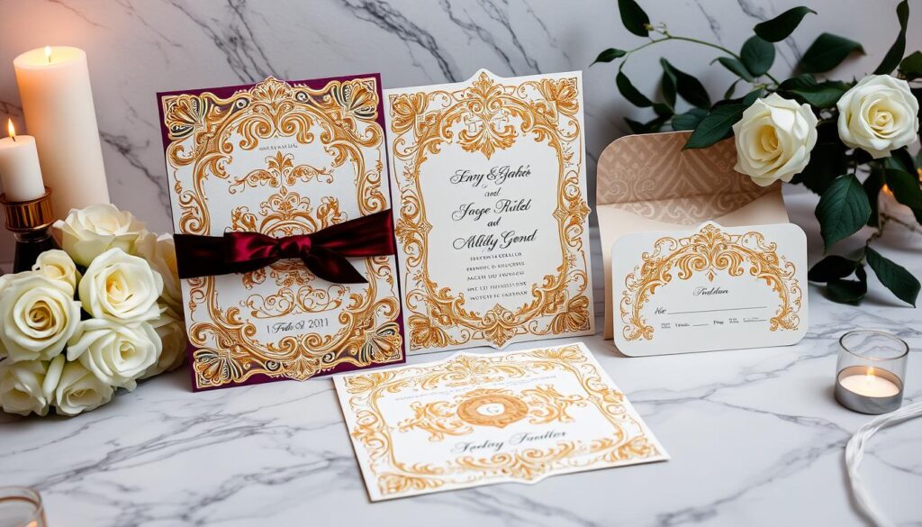 luxury wedding stationery