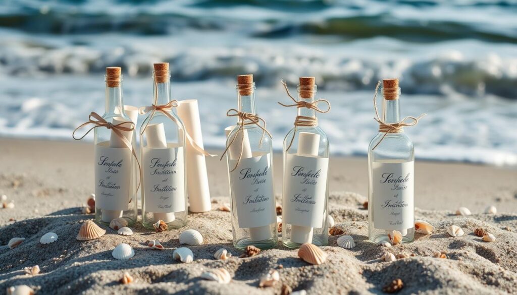 message in a bottle invitations