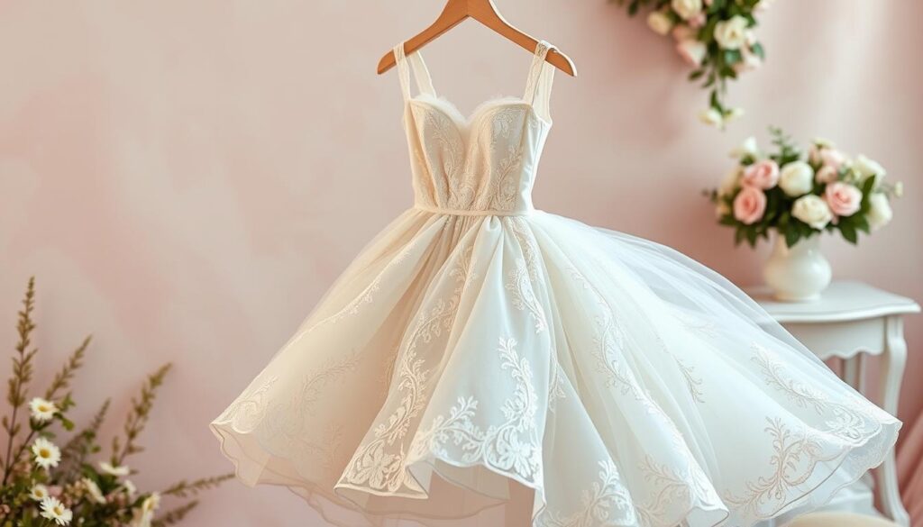 mini wedding dress