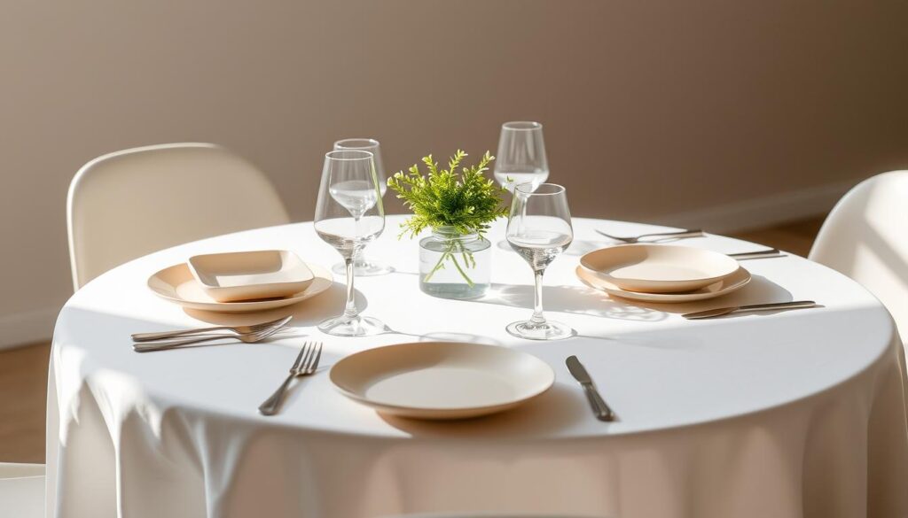 minimalist table setting