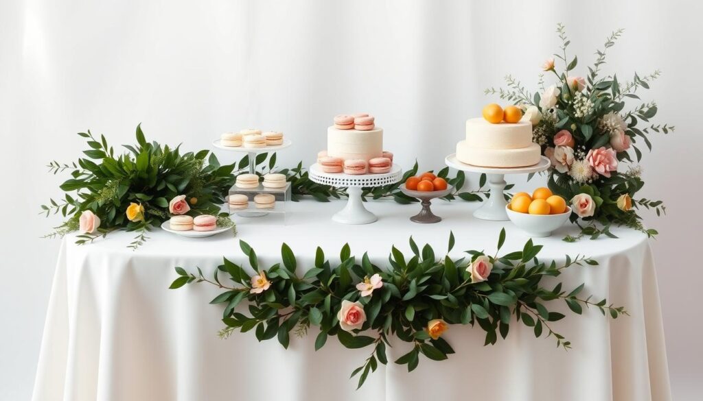 minimalist wedding dessert table ideas