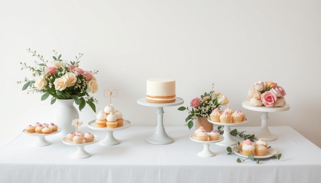 minimalist wedding dessert table ideas